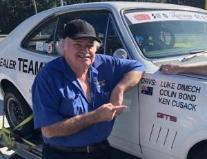 Ken Cusack "Grandpa Duke" with the Restored Rally Monaro 2020