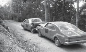 Garard Brothers First Rally Monaro Team Head on Collision Together