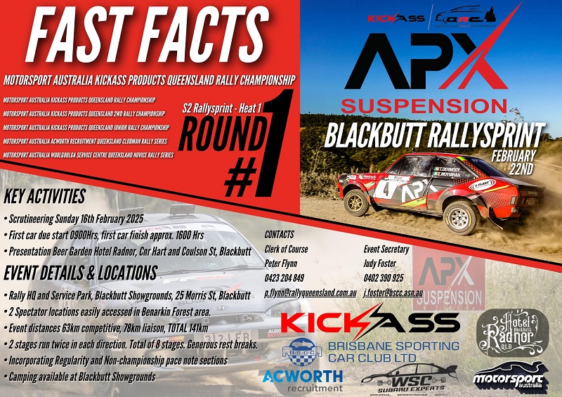 Blackbutt Rallysprint,QRC, BSCC, Classic Rally