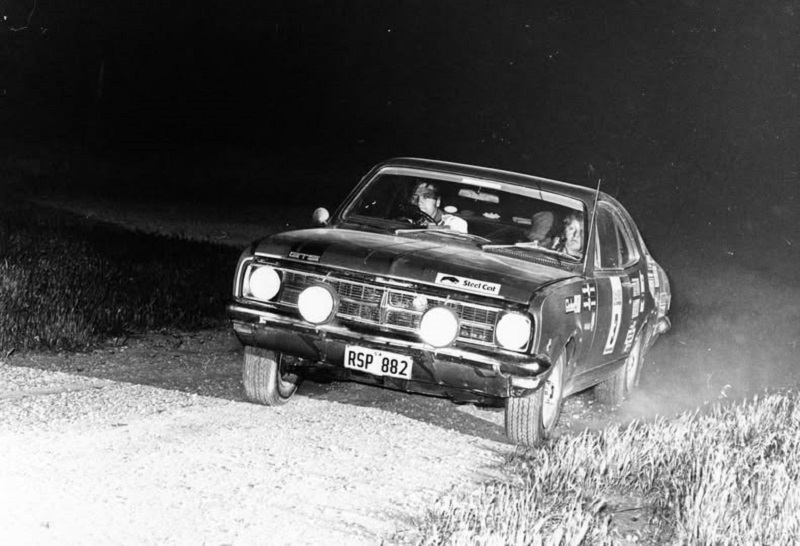 Ivan Stanelis and Jeremy Brown in an SARC Event Rally Monaro