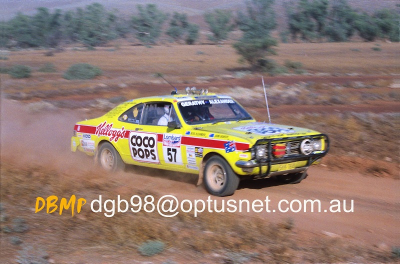 London to Sydney Marathon Car 57 Kelloggs Coco Pops Monaro